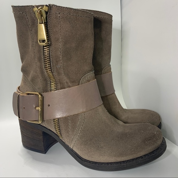 Vera Pelle Shoes - 𝅺vera Pella Italian Suede/Leather Boots 39 / 8.5 US